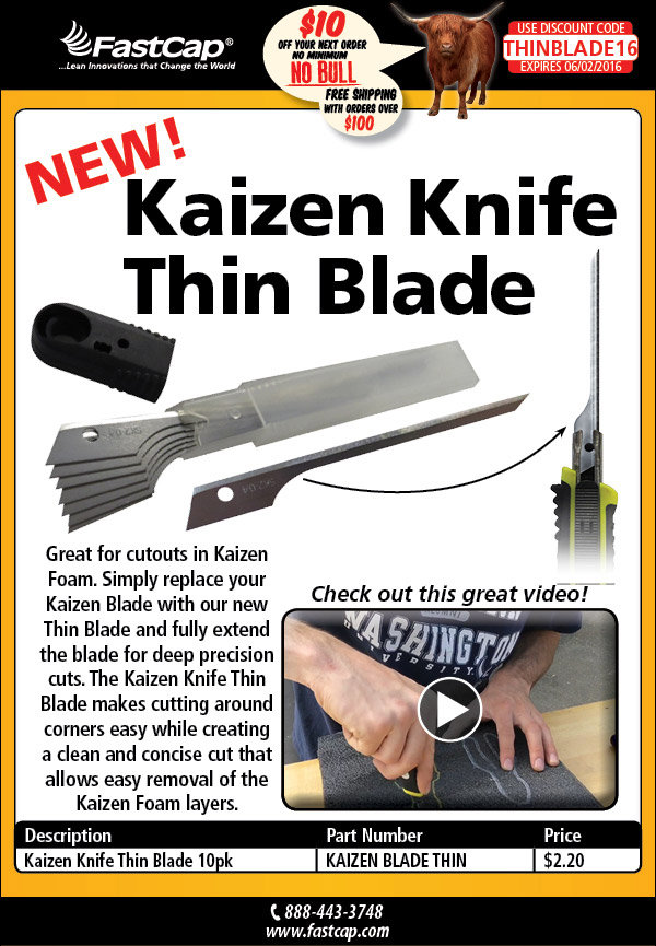 Kaizen Knife Thin Blades Video